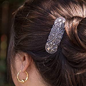Celtic Peacock Hair Clip for Women