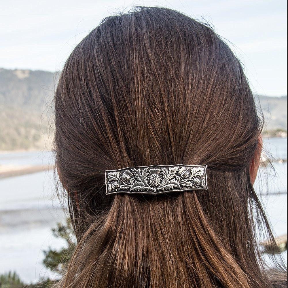 Scottish Thistle Hair Clip for Women