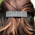 Pewter Celtic Harmony Knot Hair Clip for Women