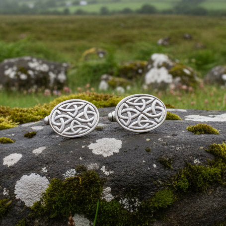 Celtic Trinity Knot Cufflinks for Men