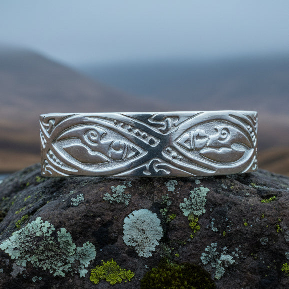 Orna Celtic Forest Cuff Bracelet - Handmade in Scotland