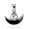Moon Om Necklace in Sterling Silver