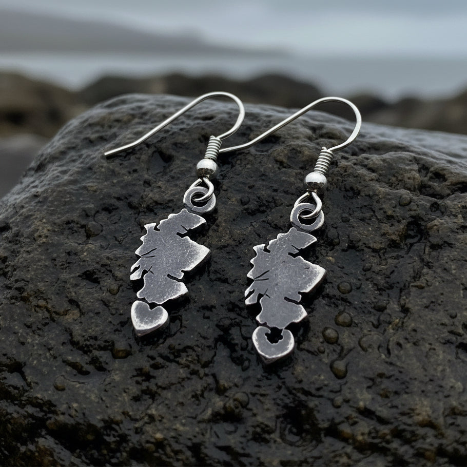 Scotland Map Earrings - Handmade in Scotland