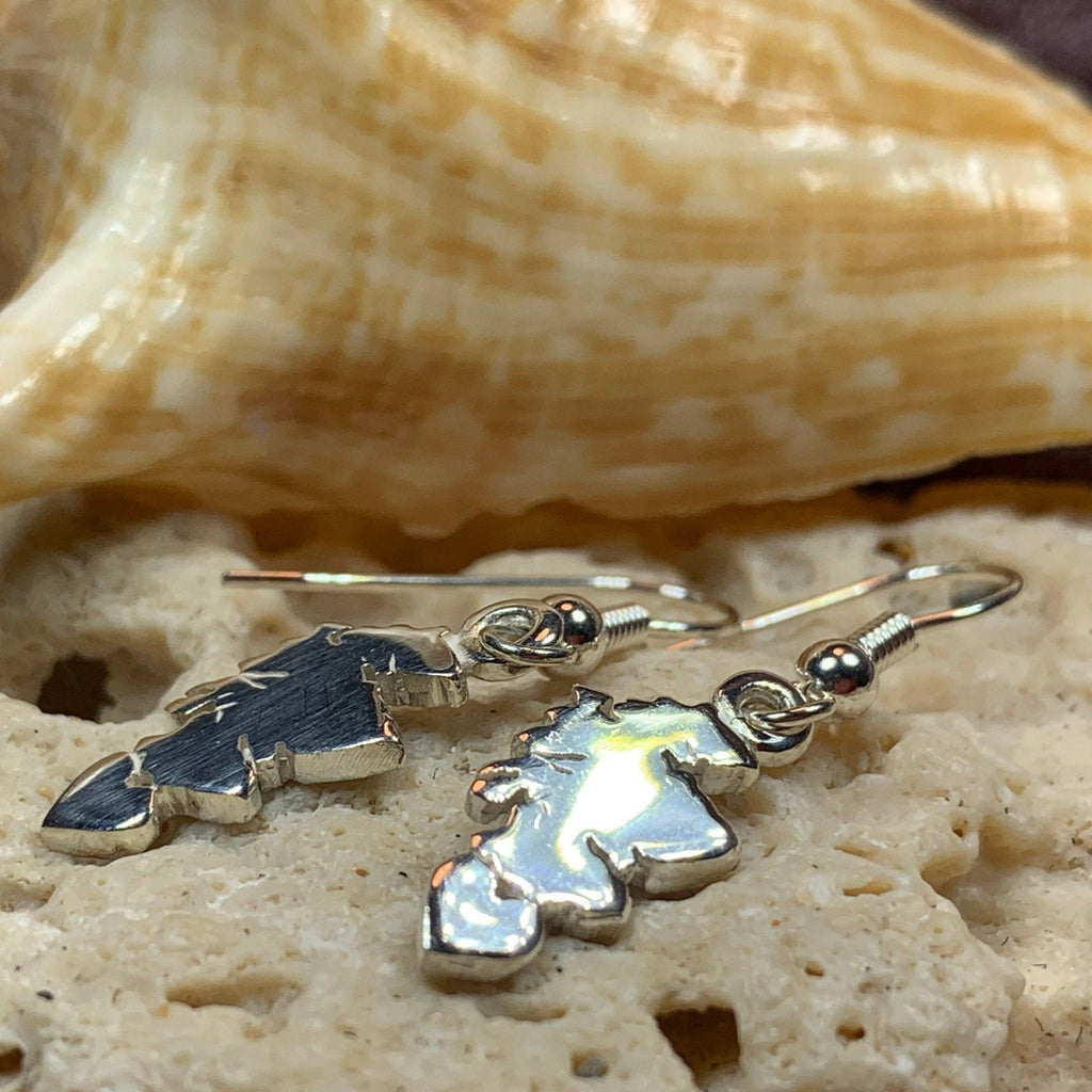 Scotland Map Earrings - Handmade in Scotland