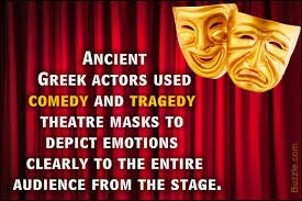 Theater Mask Stud Earrings