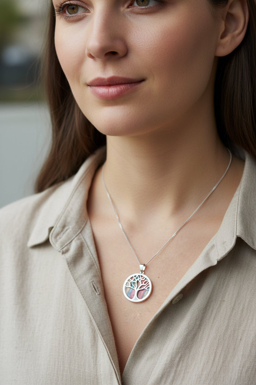 Heathergems Scottish Tree of Life Necklace - Handmade in Scotland
