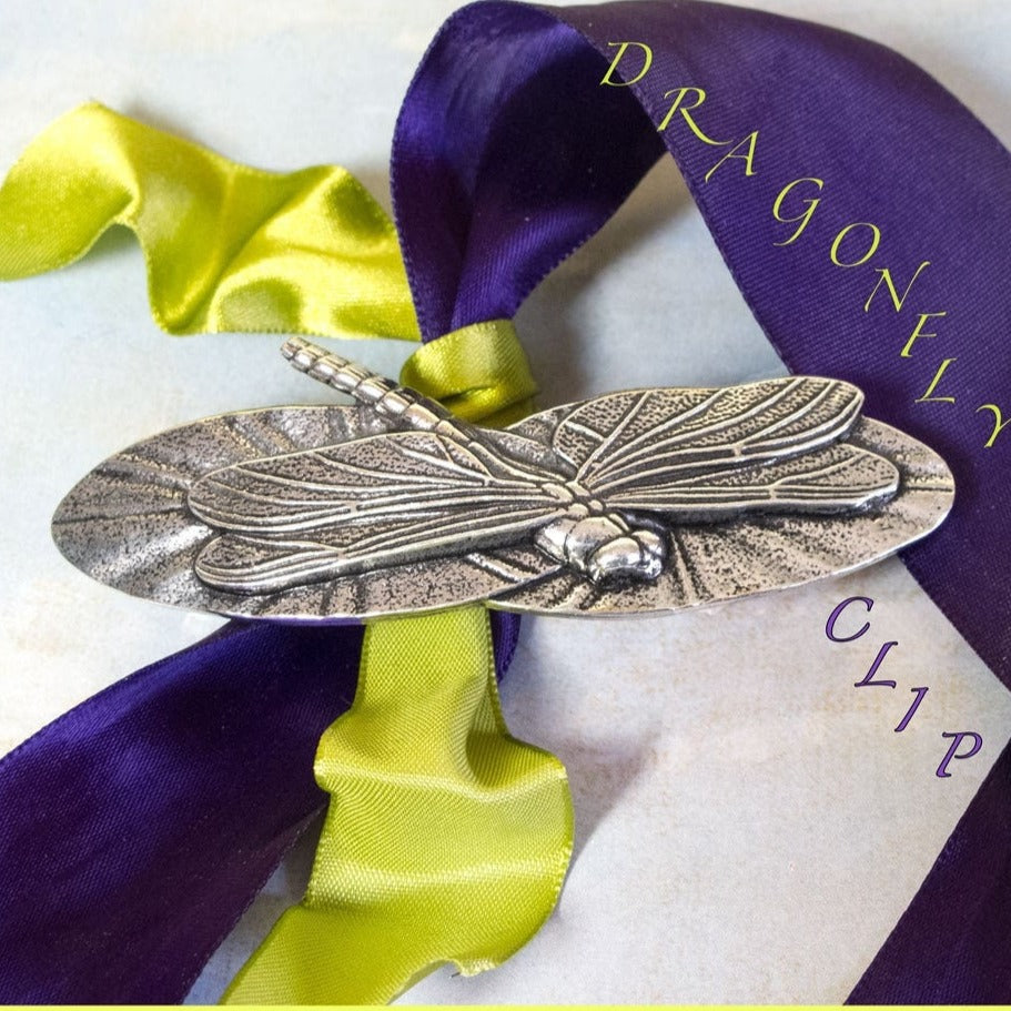 Waterlily Dragonfly Hair Clip for Women