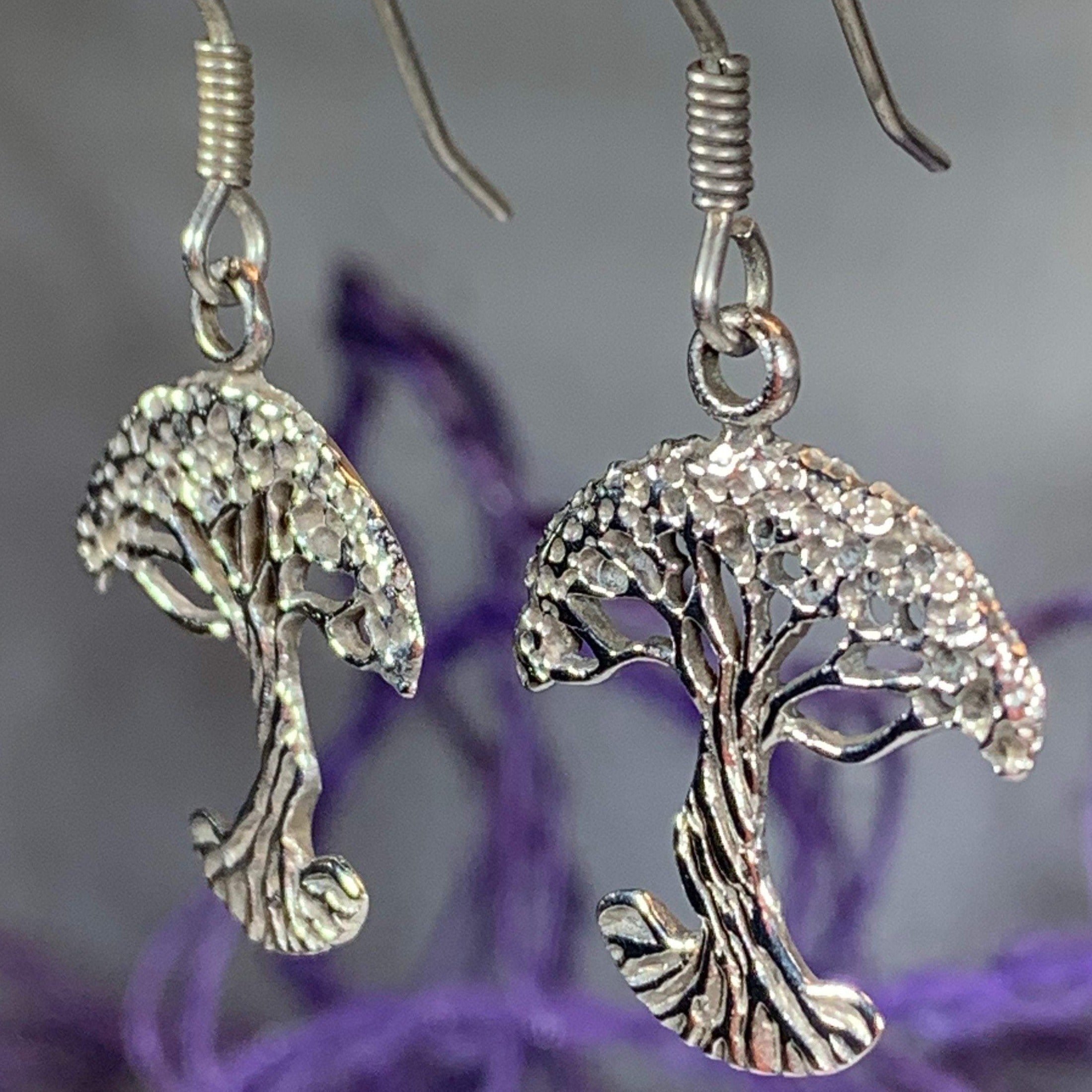 Sterling Silver Tree of Life Earrings
