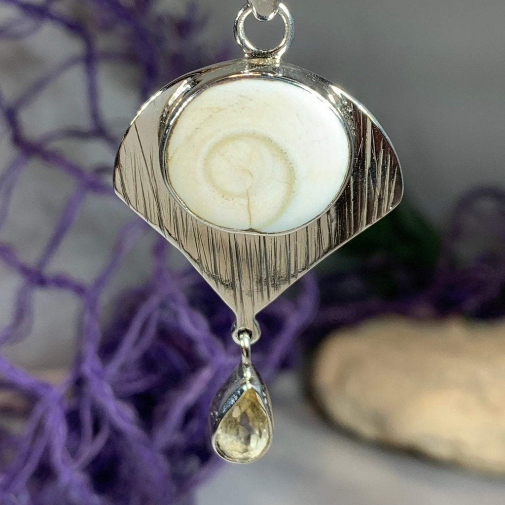 Shiva Shell Citrine Necklace