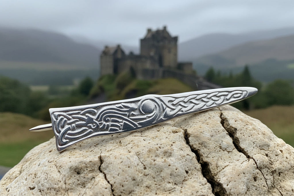 Celtic Dog Kilt Pin - Handmade in Scotland