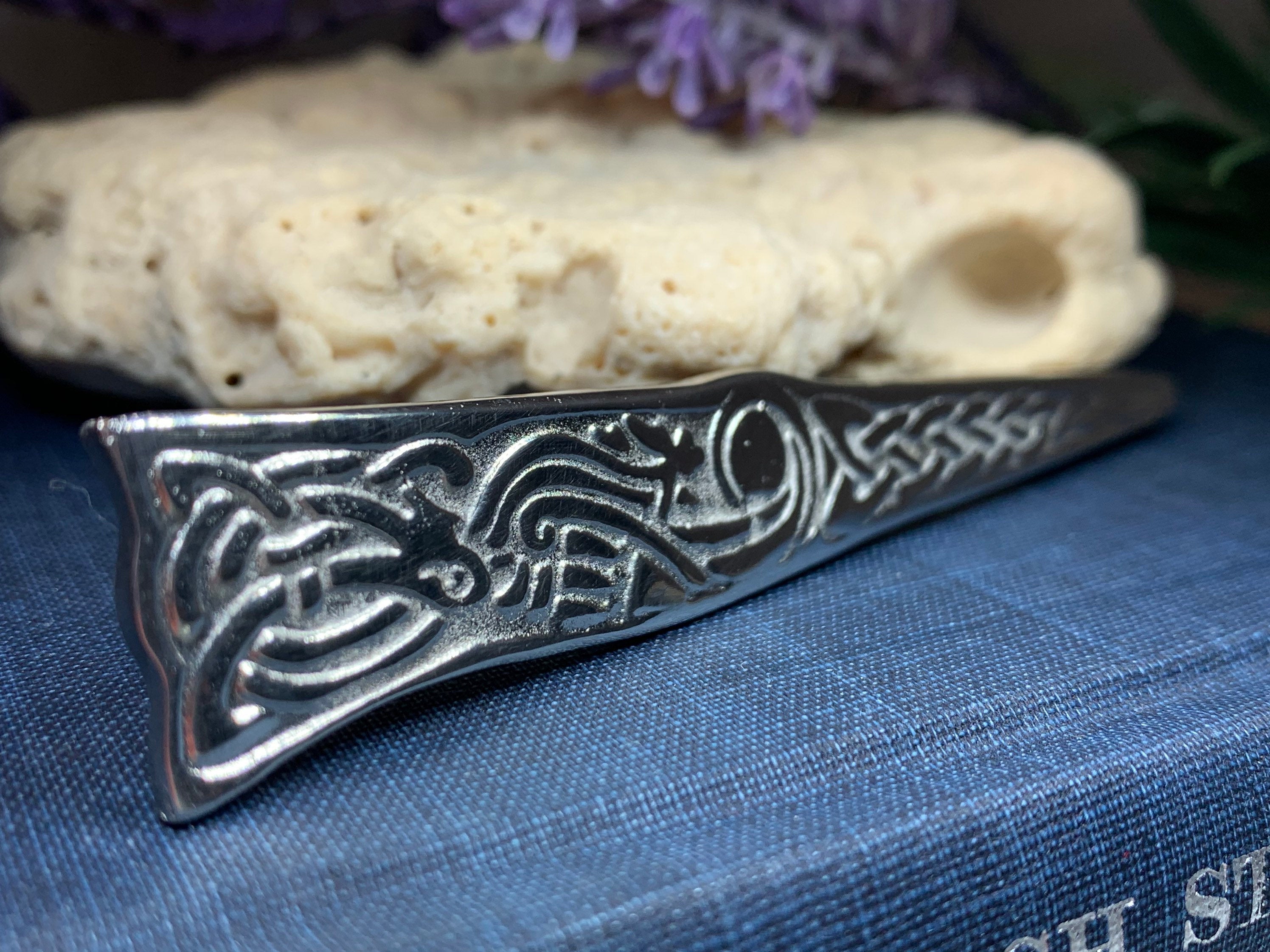 Celtic Dog Kilt Pin - Handmade in Scotland