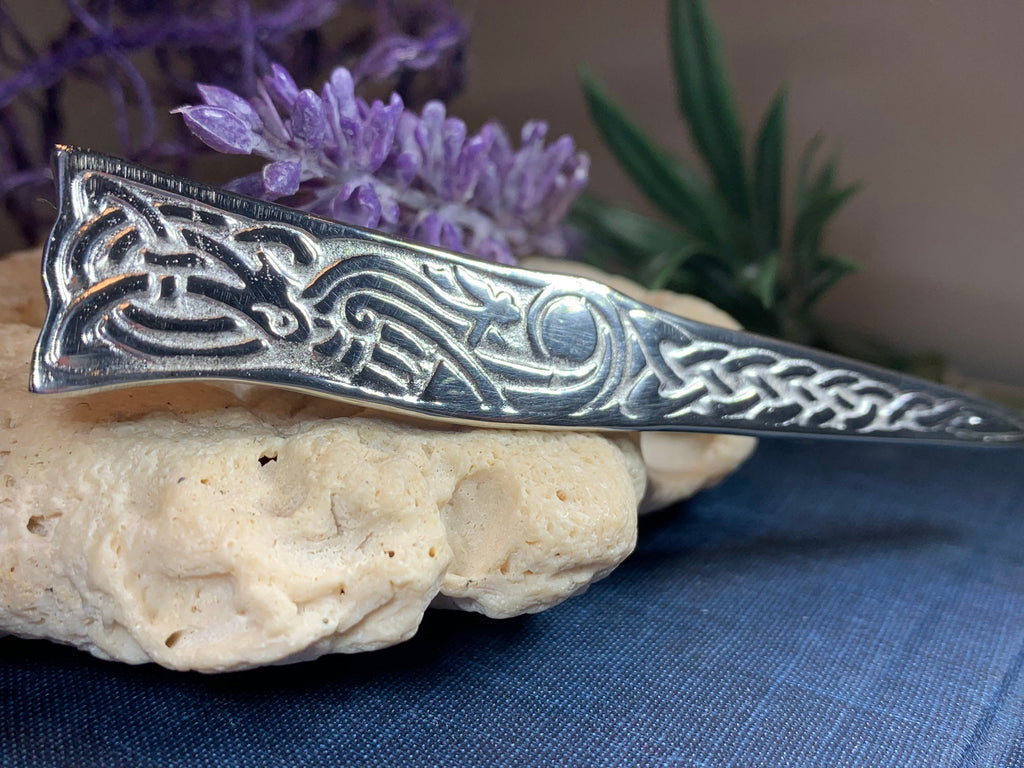 Celtic Dog Kilt Pin - Handmade in Scotland