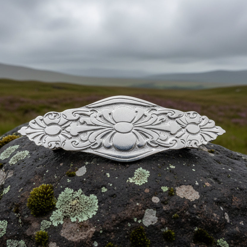 Celtic Flowers Hair Clip for Women