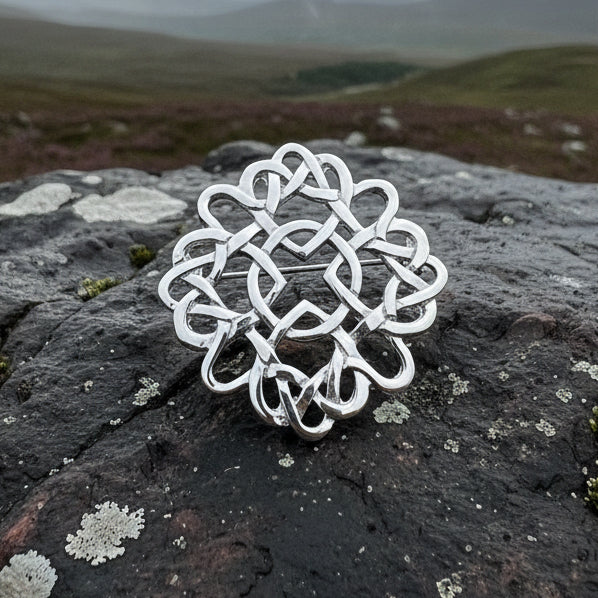 Four Marys Celtic Knot Brooch - Handmade in Scotland
