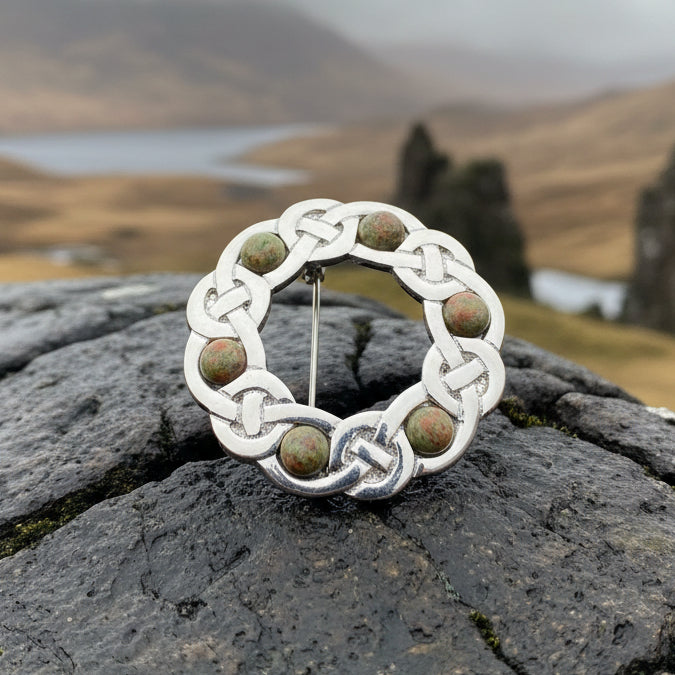 Iona Celtic Knot Brooch - Handmade in Scotland