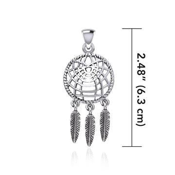 Dreamcatcher Necklace in Sterling Silver