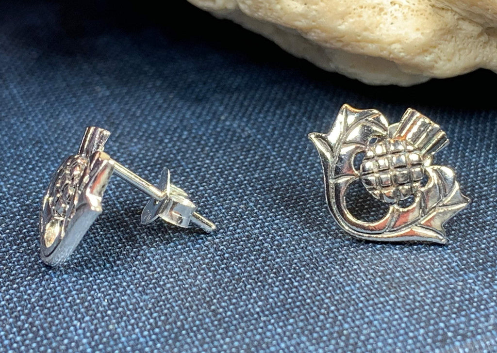 Invergarry Scottish Thistle Flower Earrings
