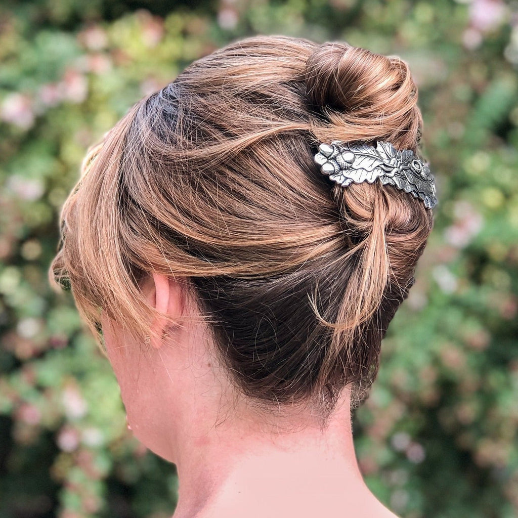 Oak Leaf Hair Clip
