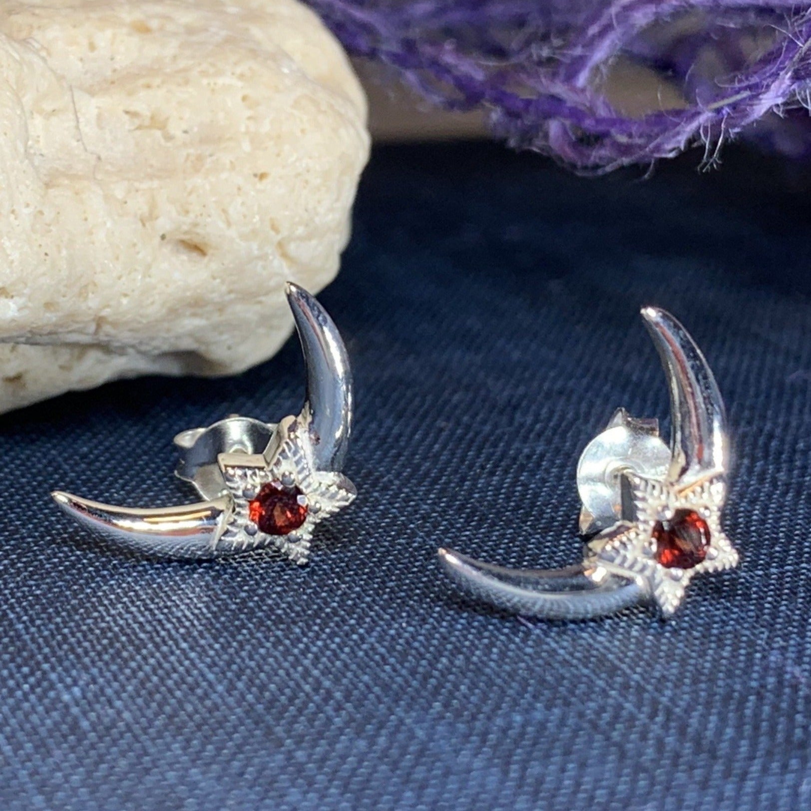 Moon & Stars Post Earrings