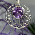 Amethyst Lotus Flower Necklace