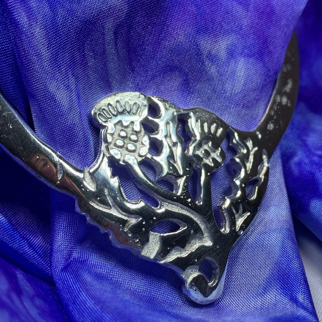 Double Thistle Scarf Ring - Handmade in Scotland