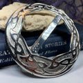 Large Celtic Knot Scarf Ring - Handmade in Scotland