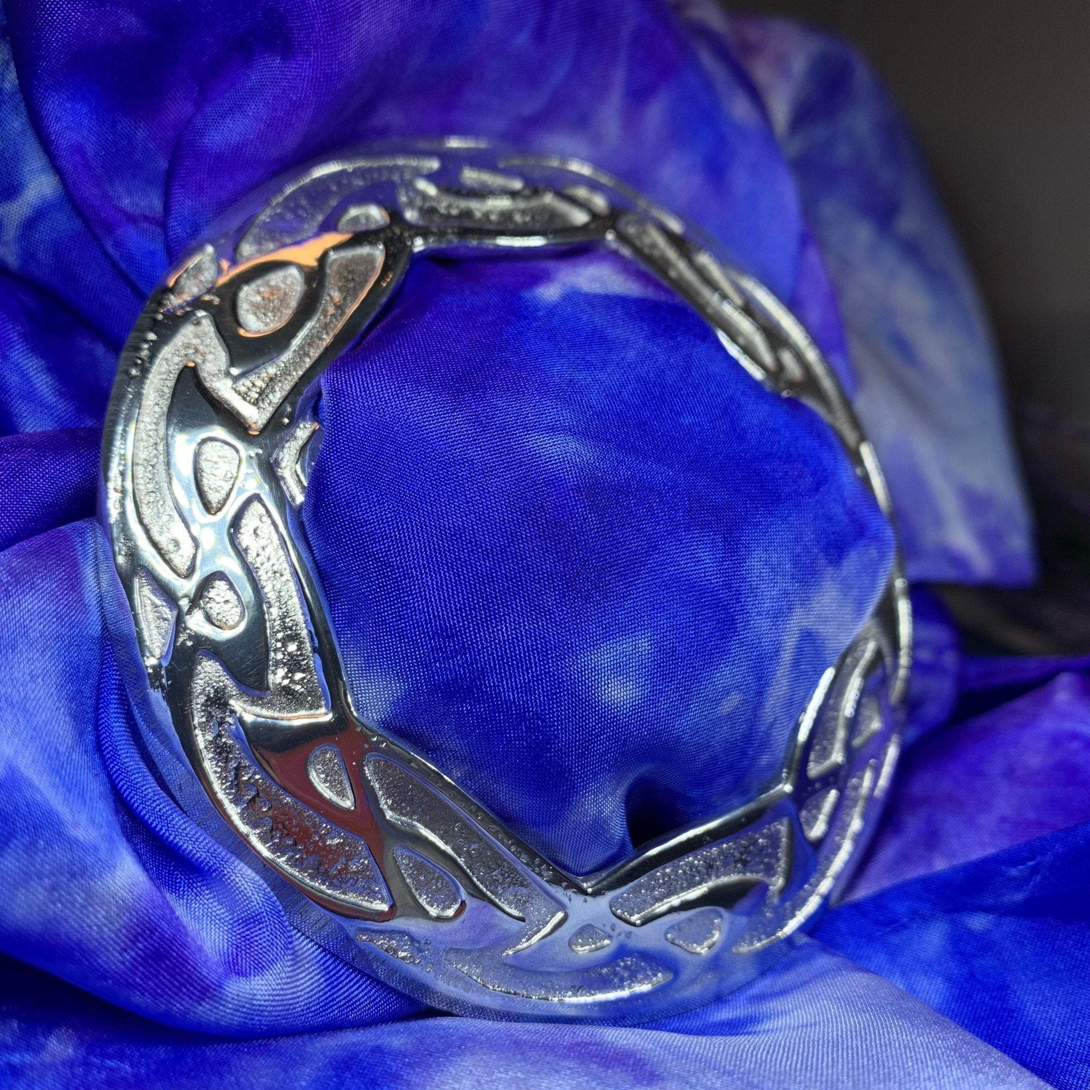 Large Celtic Knot Scarf Ring - Handmade in Scotland