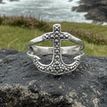 Hope Anchor Ring in Sterling Silver