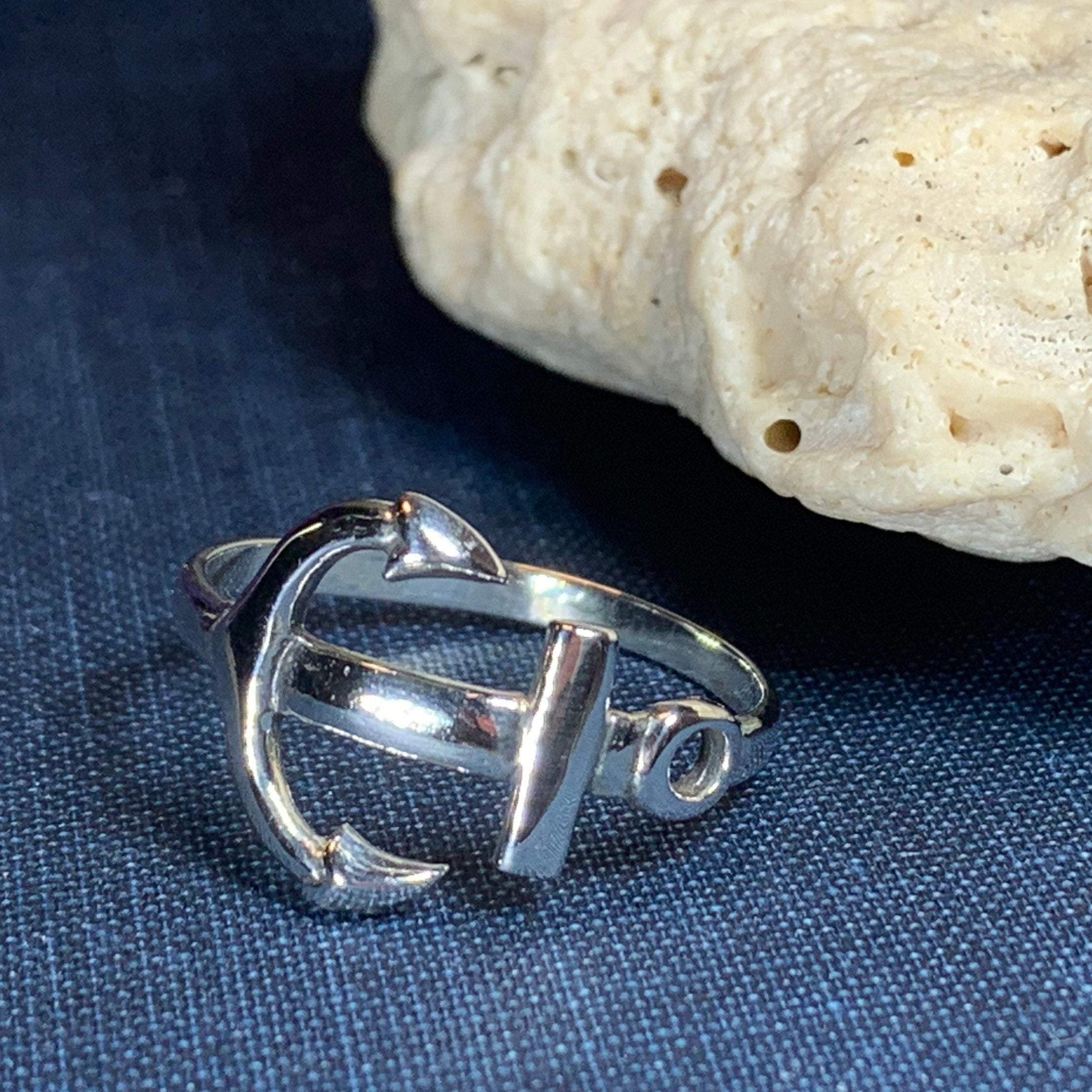 Harbor Anchor Ring in Sterling Silver