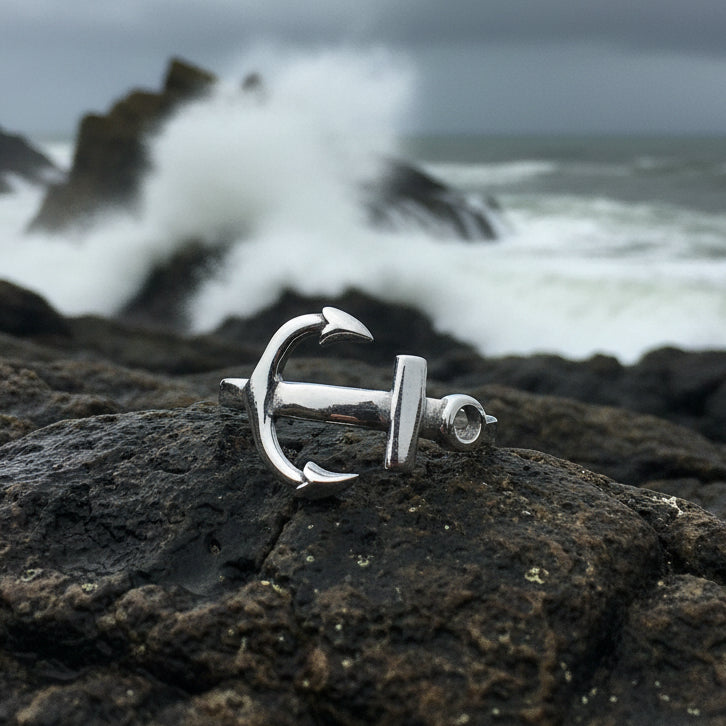 Harbor Anchor Ring in Sterling Silver