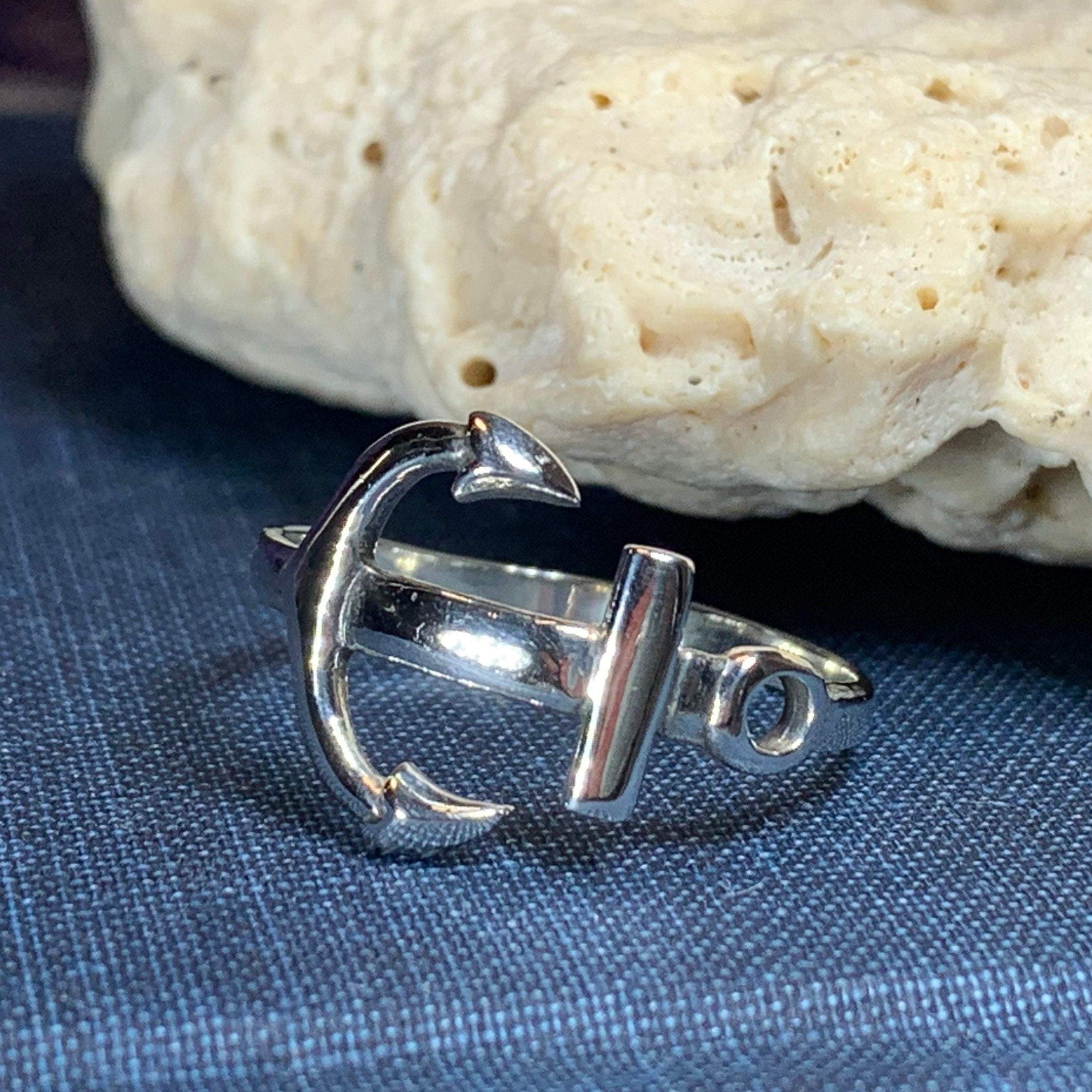 Harbor Anchor Ring in Sterling Silver
