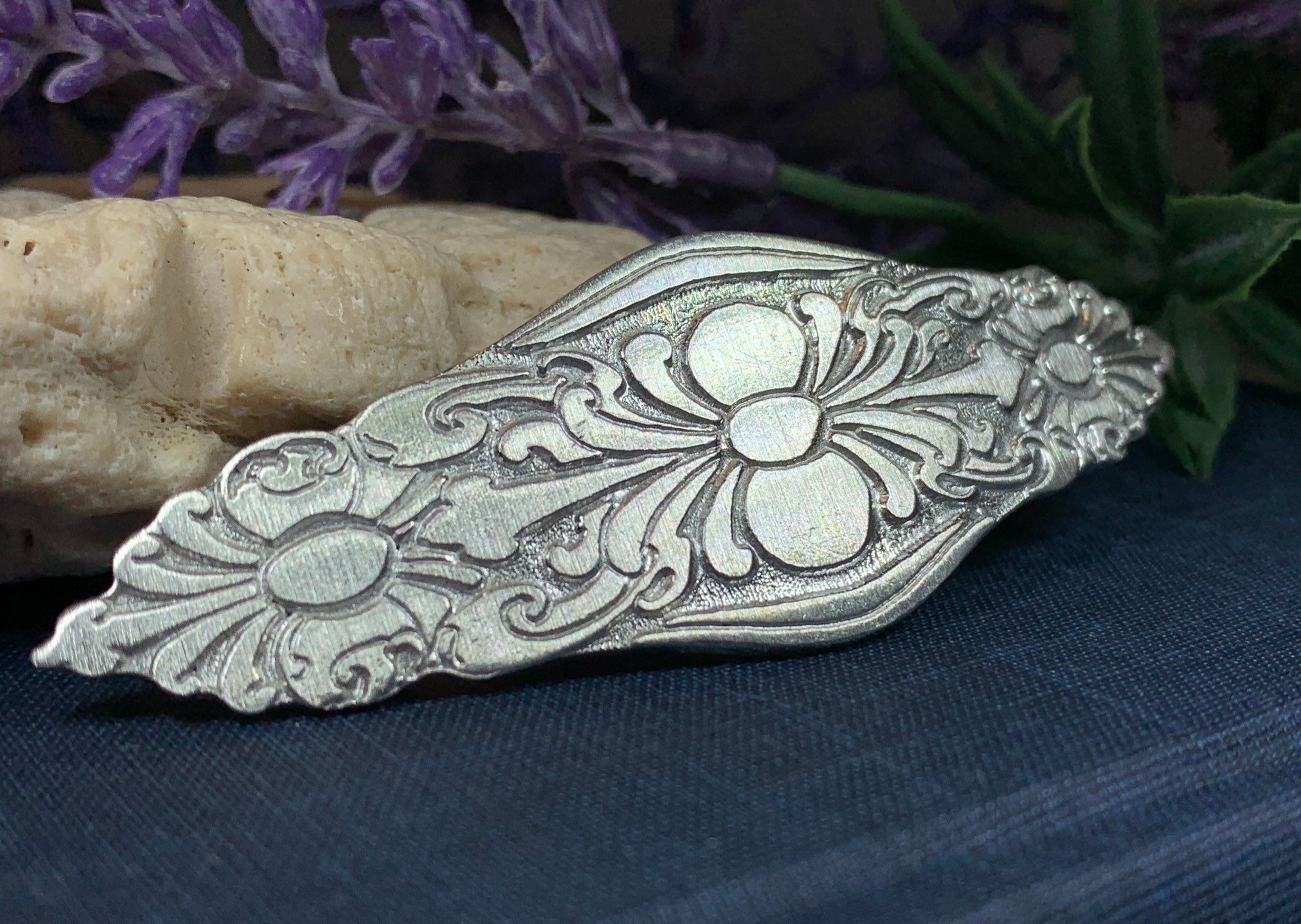 Celtic Flowers Hair Clip for Women