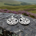 Aviemore Scottish Thistle Earrings in Sterling Silver