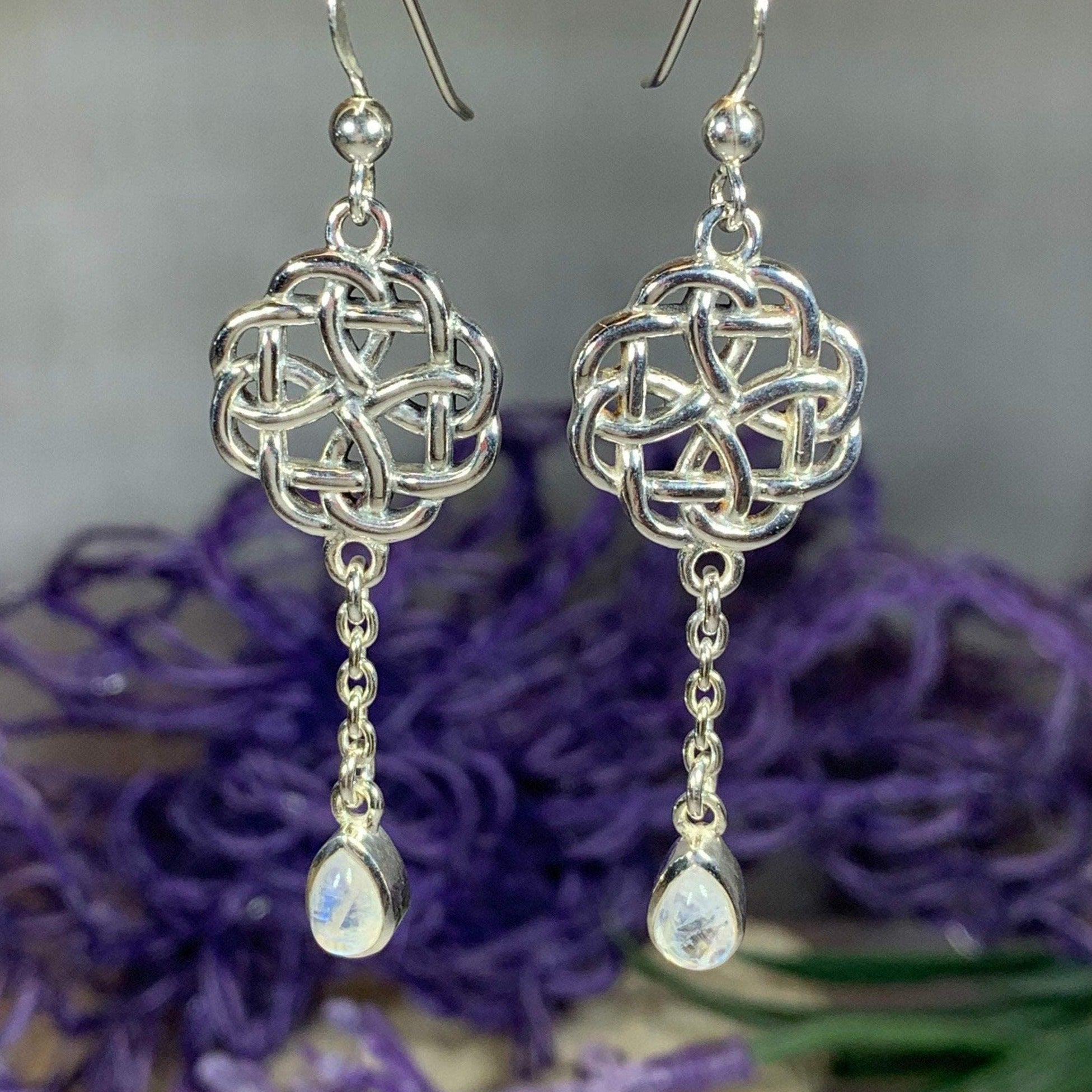 Kate Celtic Knot Earrings in Sterling Silver