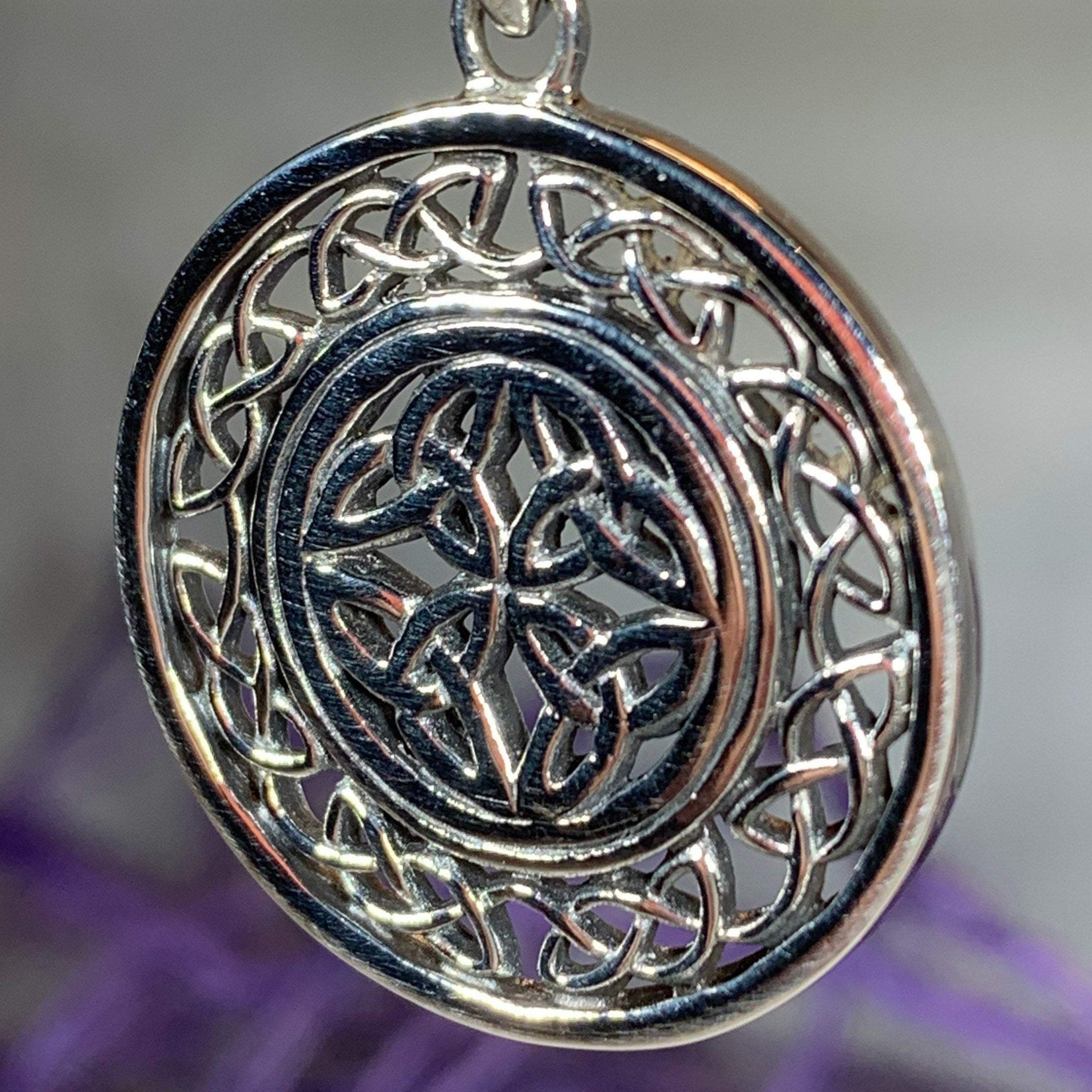 Runa Four Trinity Knot Necklace in Sterling Silver