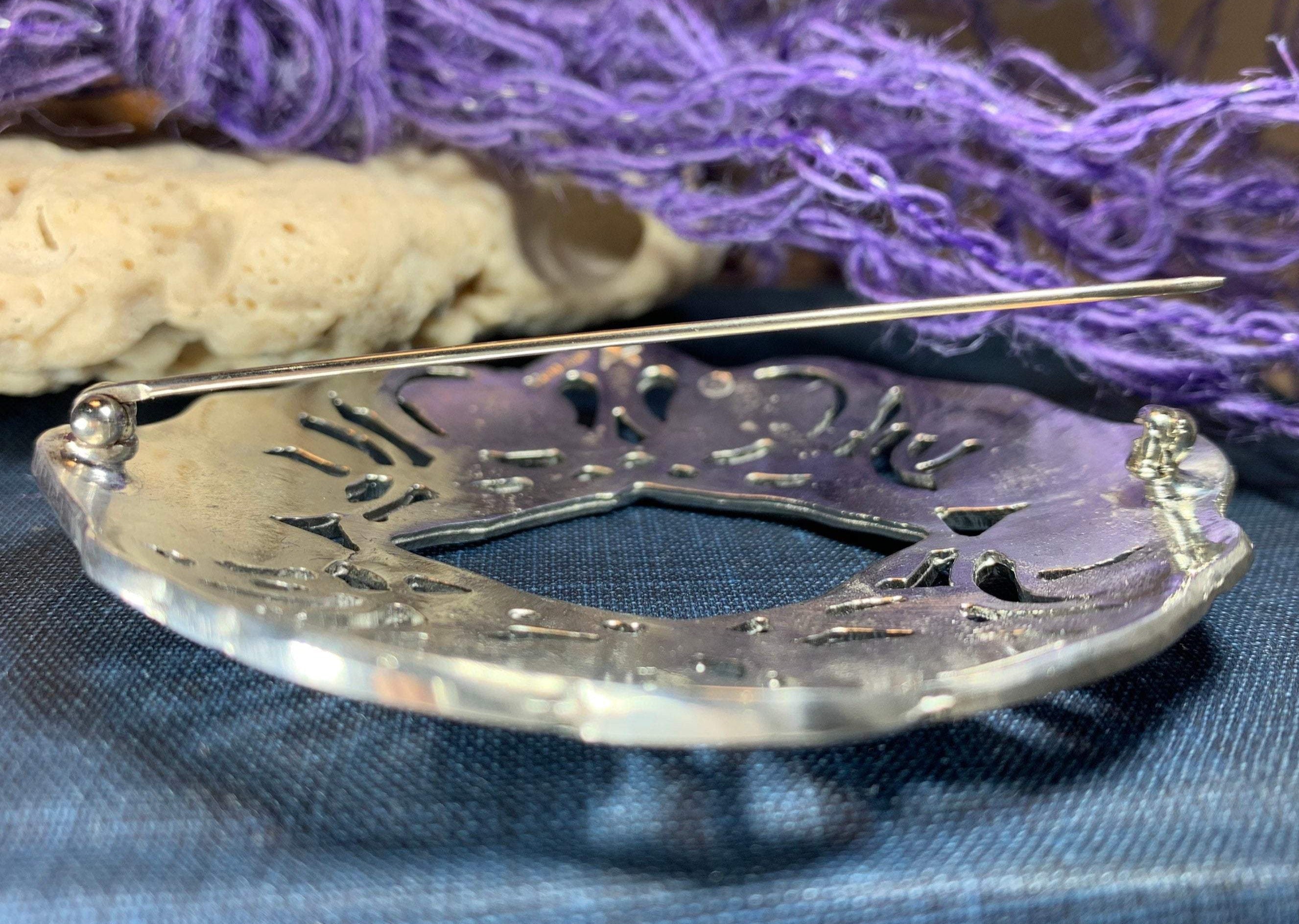 Large Celtic Birds Brooch - Handmade in Scotland