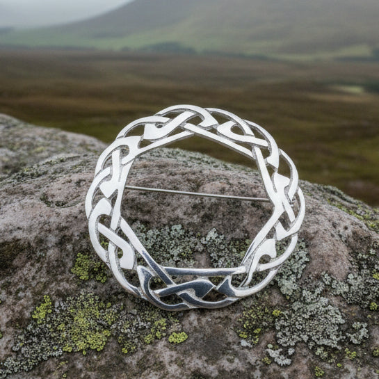 Claire Celtic Knot Brooch - Handmade in Scotland
