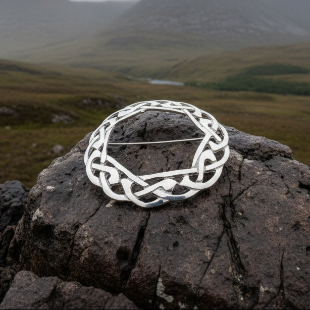 Claire Celtic Knot Brooch - Handmade in Scotland
