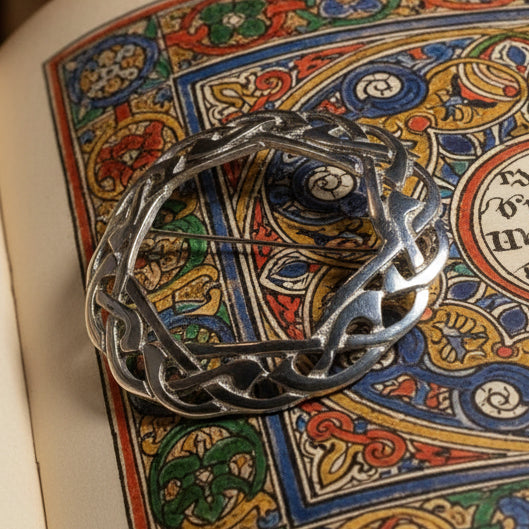 Claire Celtic Knot Brooch - Handmade in Scotland
