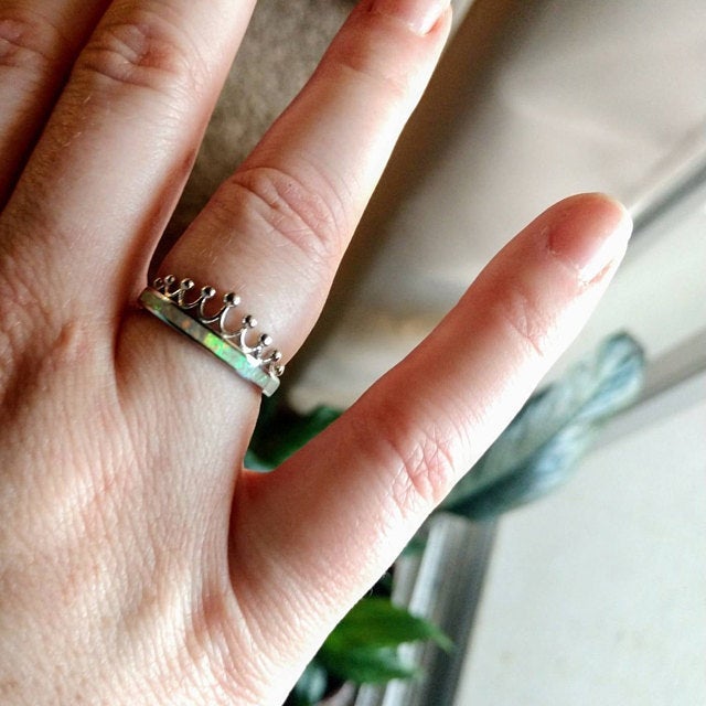 Ethney Opal Crown Ring