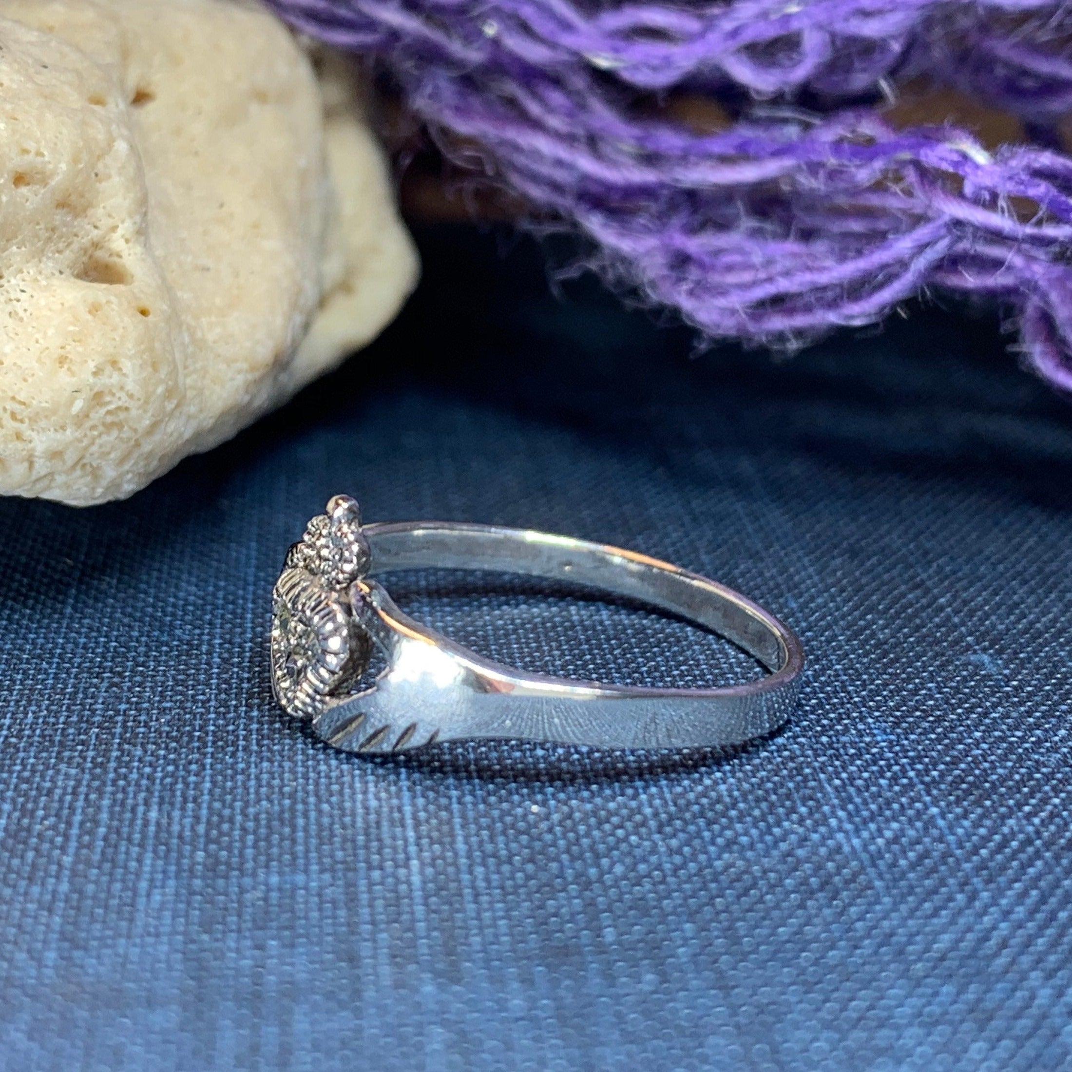 Donegal Irish Claddagh Ring with Sterling Silver