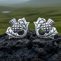 Invergarry Scottish Thistle Flower Earrings