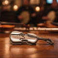 Irish Fiddle Celtic Brooch