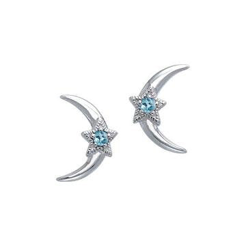 Moon & Stars Post Earrings