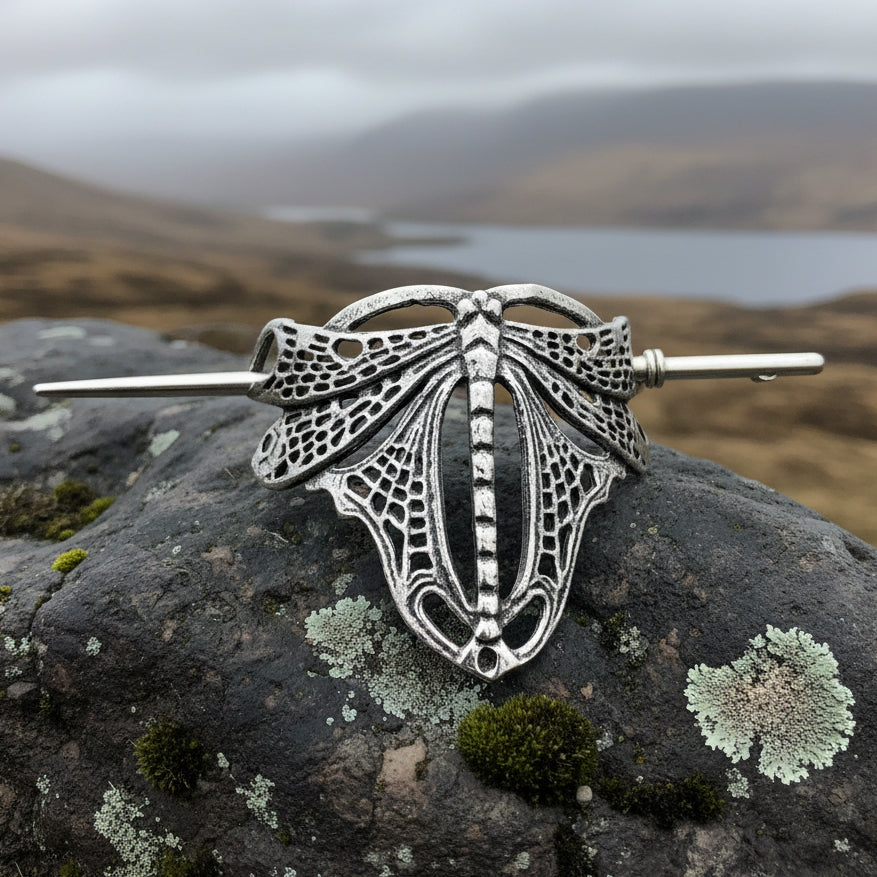 Victorian Dragonfly Hair Slide for Women