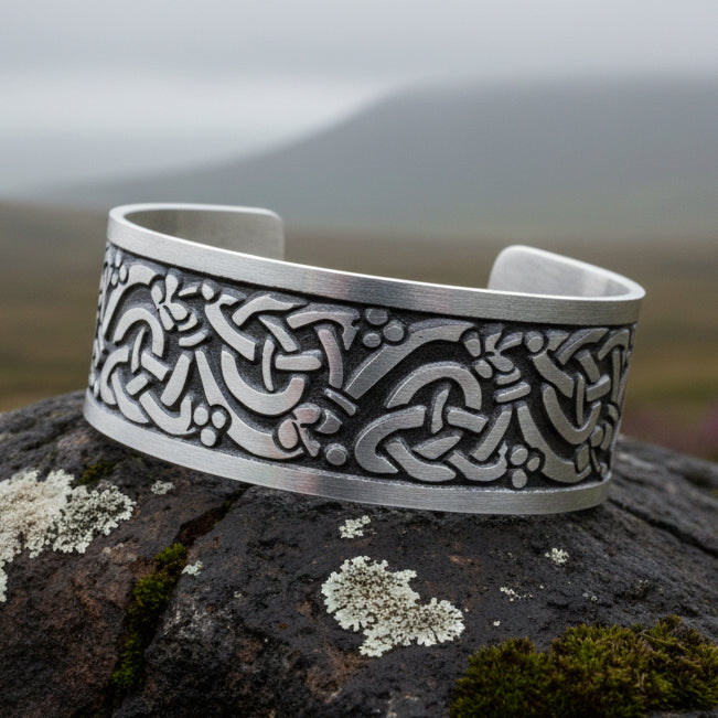 Fionn Celtic Knot Cuff Bracelet
