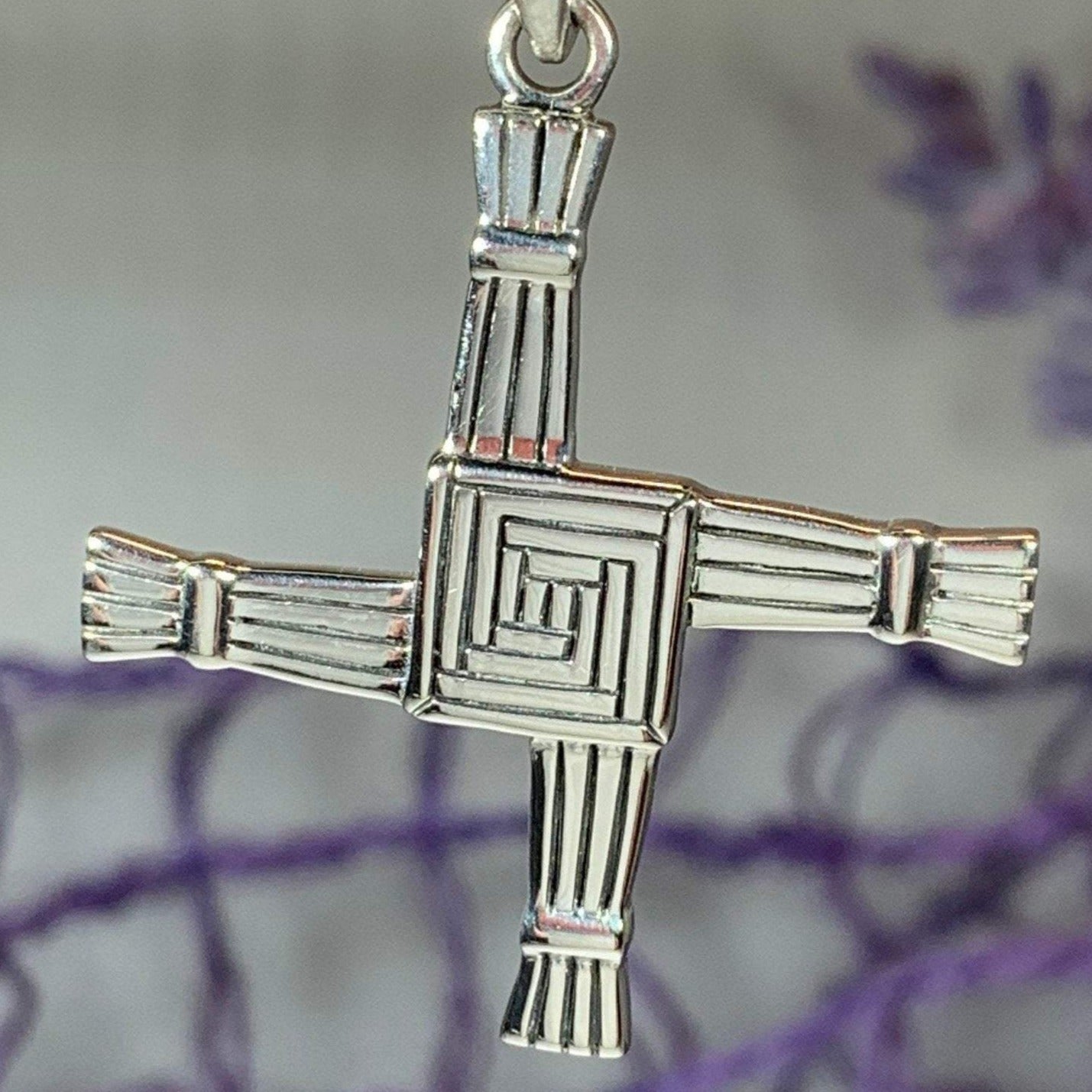 Large Irish Saint Brigid’s Cross Necklace