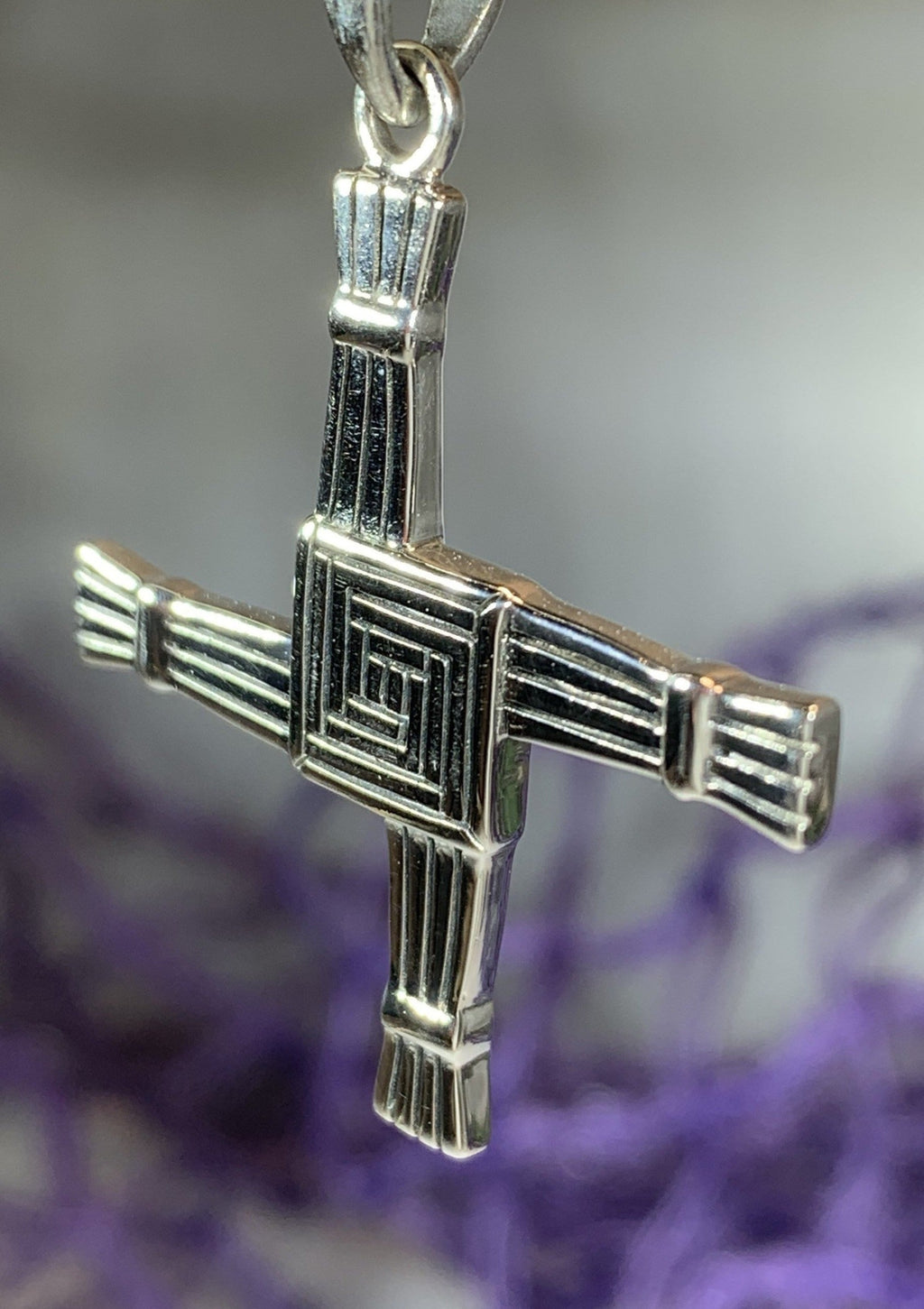 Large Irish Saint Brigid’s Cross Necklace