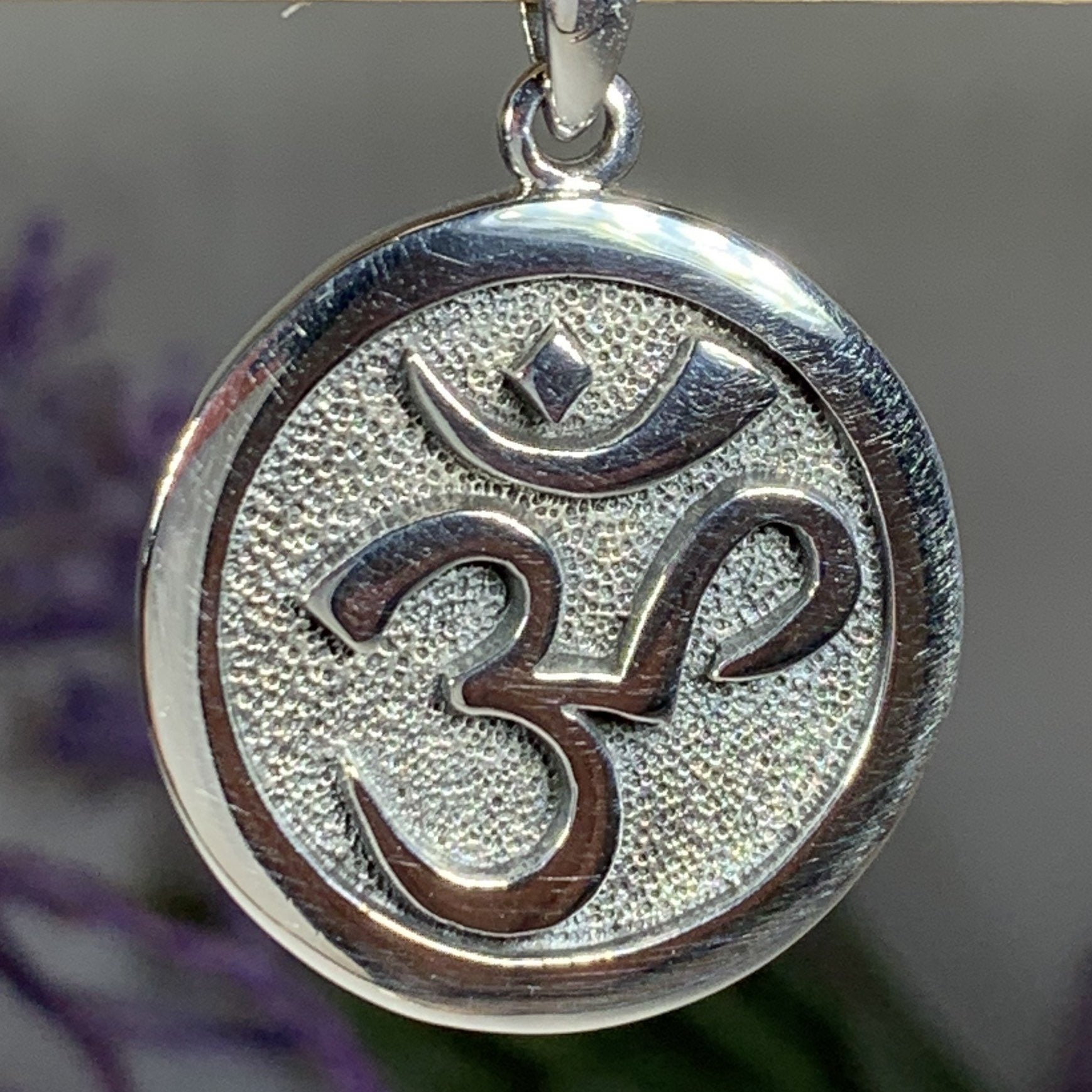 Silver Om Necklace