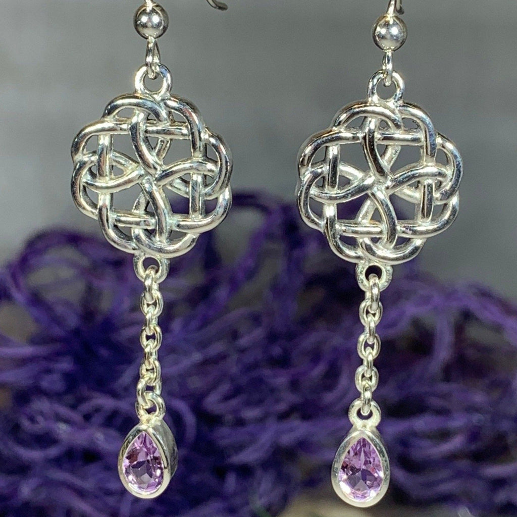 Kate Celtic Knot Earrings in Sterling Silver